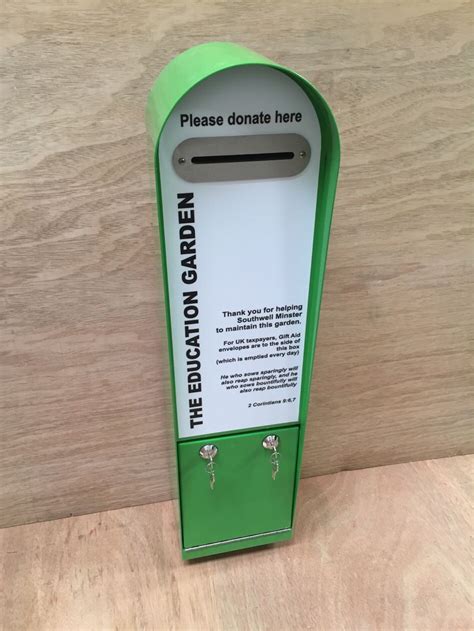 secure donation boxes for parks